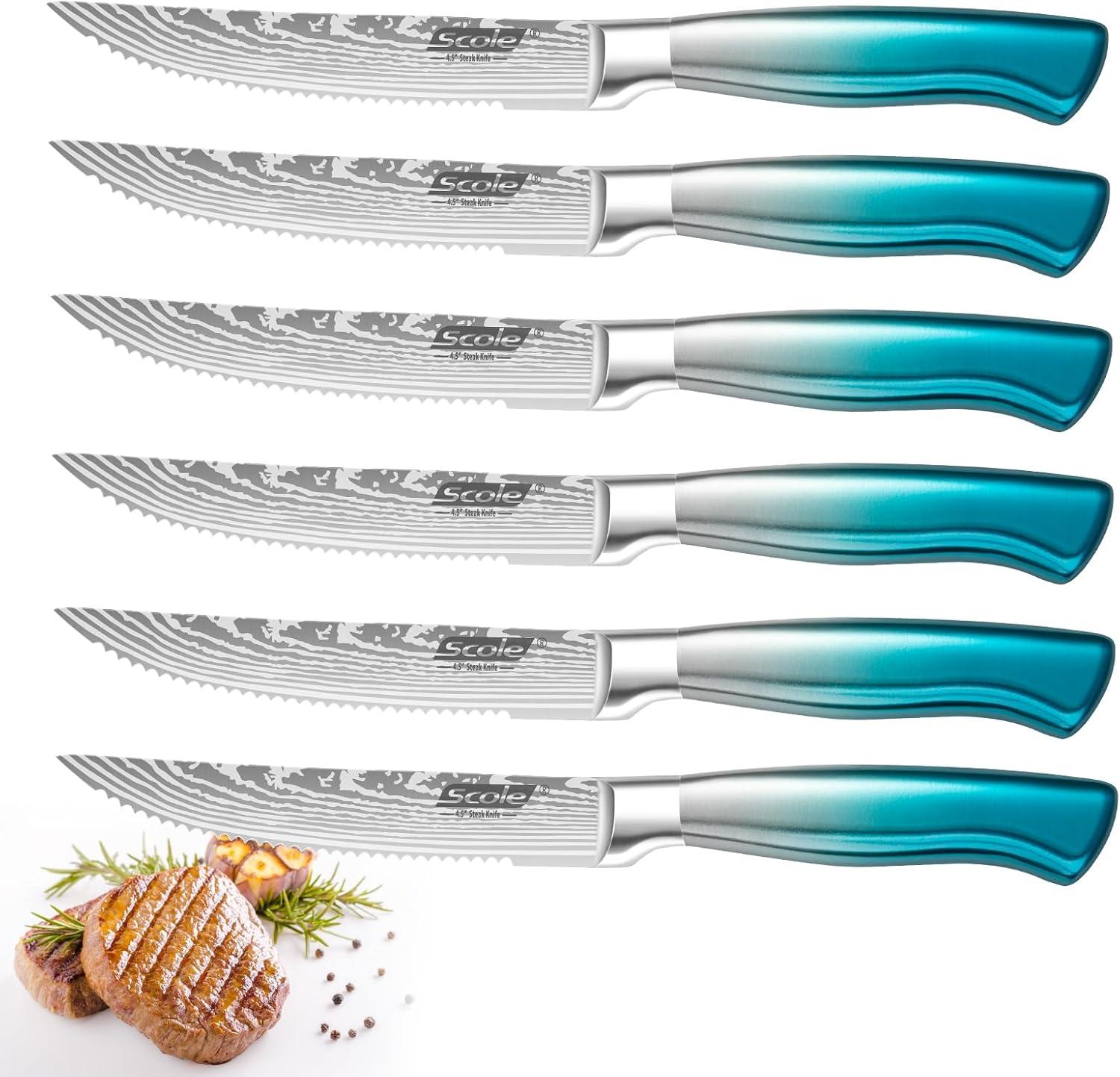 Scole Steak Knives: German Steel vs serrated twist… Acing your dinner table test