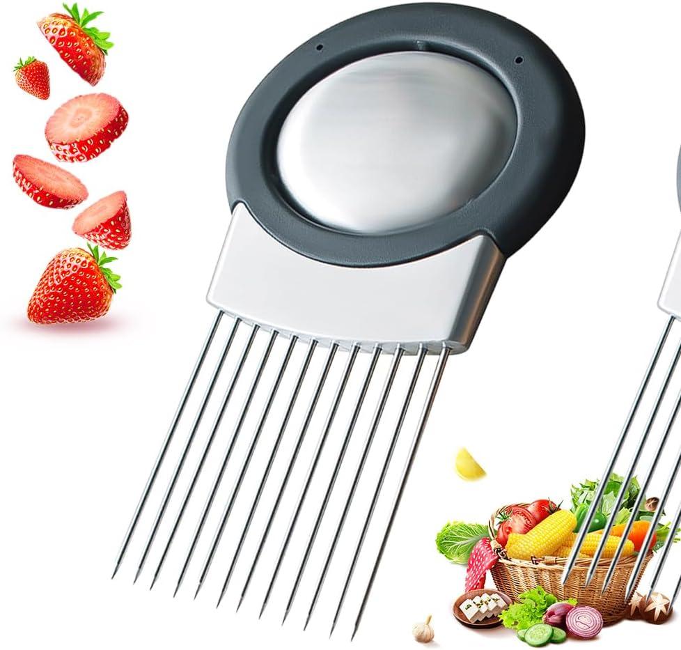 Upgraded Onion Slicer Versus Cutting Rack: Tested Ease, Multi-Fruit Use… Home Kitchen Stars!