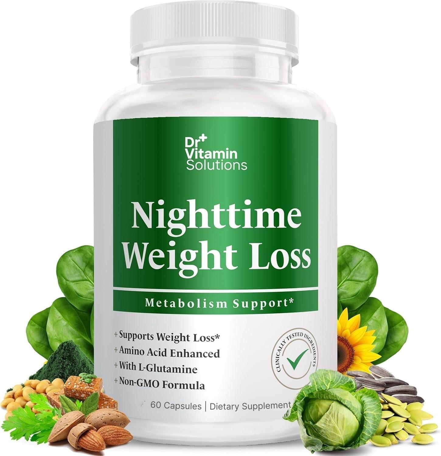 Nighttime Fat Burner vs. Appetite Suppressant: Tested For Sleepy Weight Loss Success... (60 Caps)