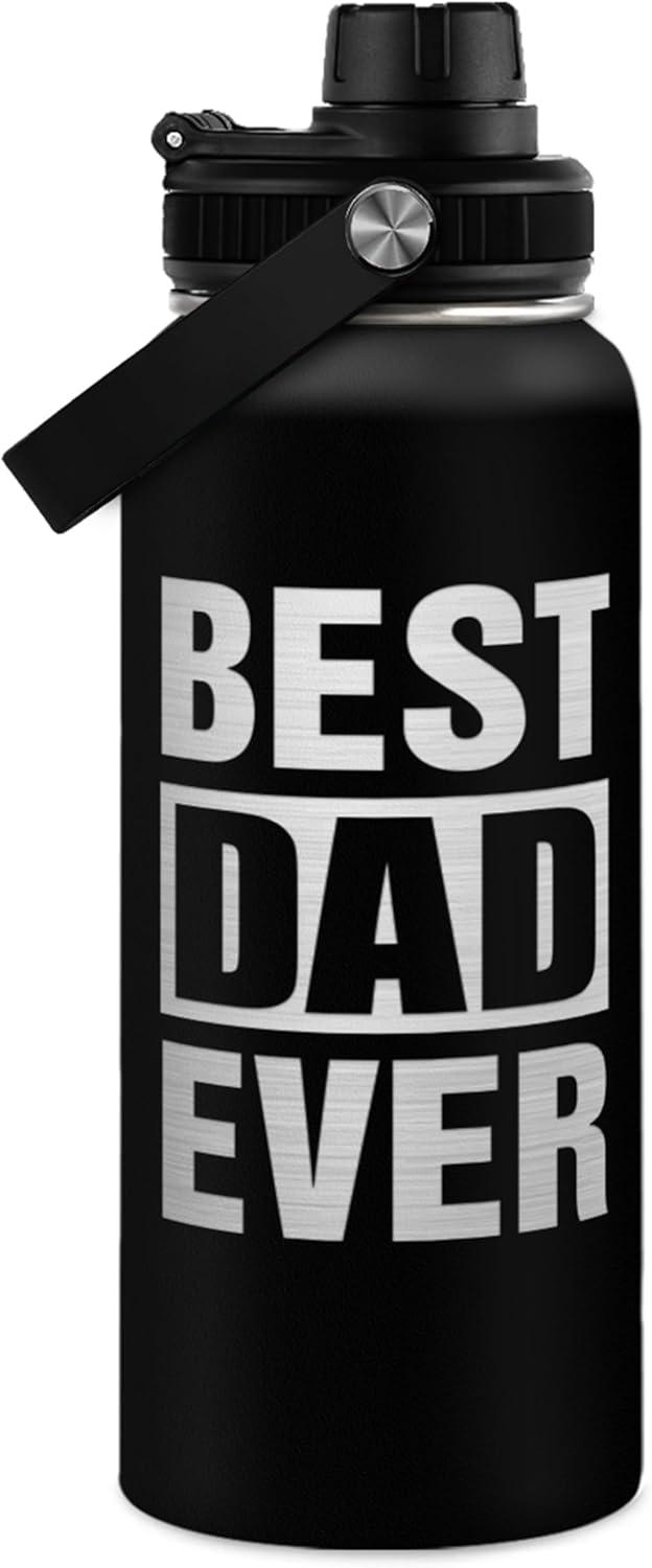 Stainless Steel Gift Versus Straw Lid... Best Dad Ever 32oz Showdown!