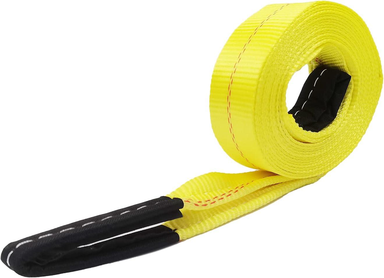 Liberal Reinforced Loops Versus 20ft tested Recovery Strap... Pick Power!