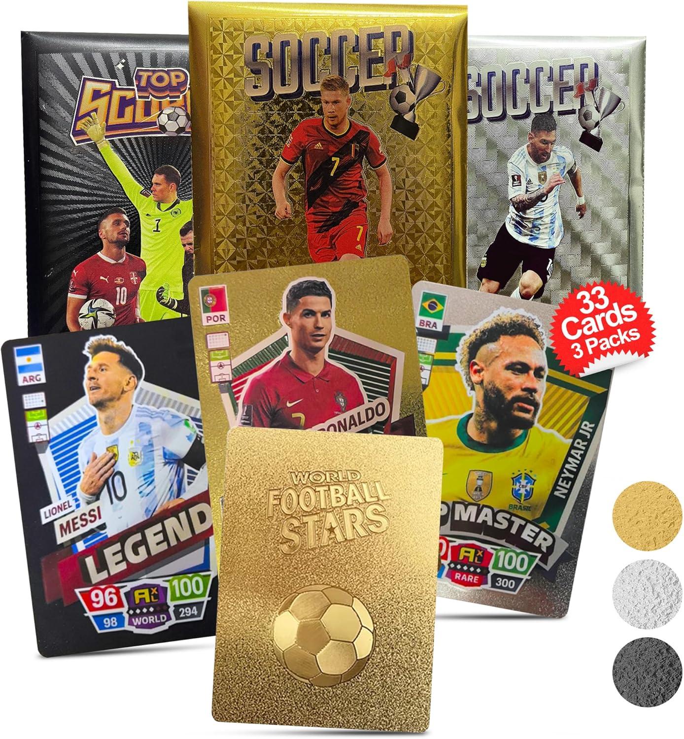 Soccer Trading Cards Test: 3-Packs Gold Surprise, Collect Limits