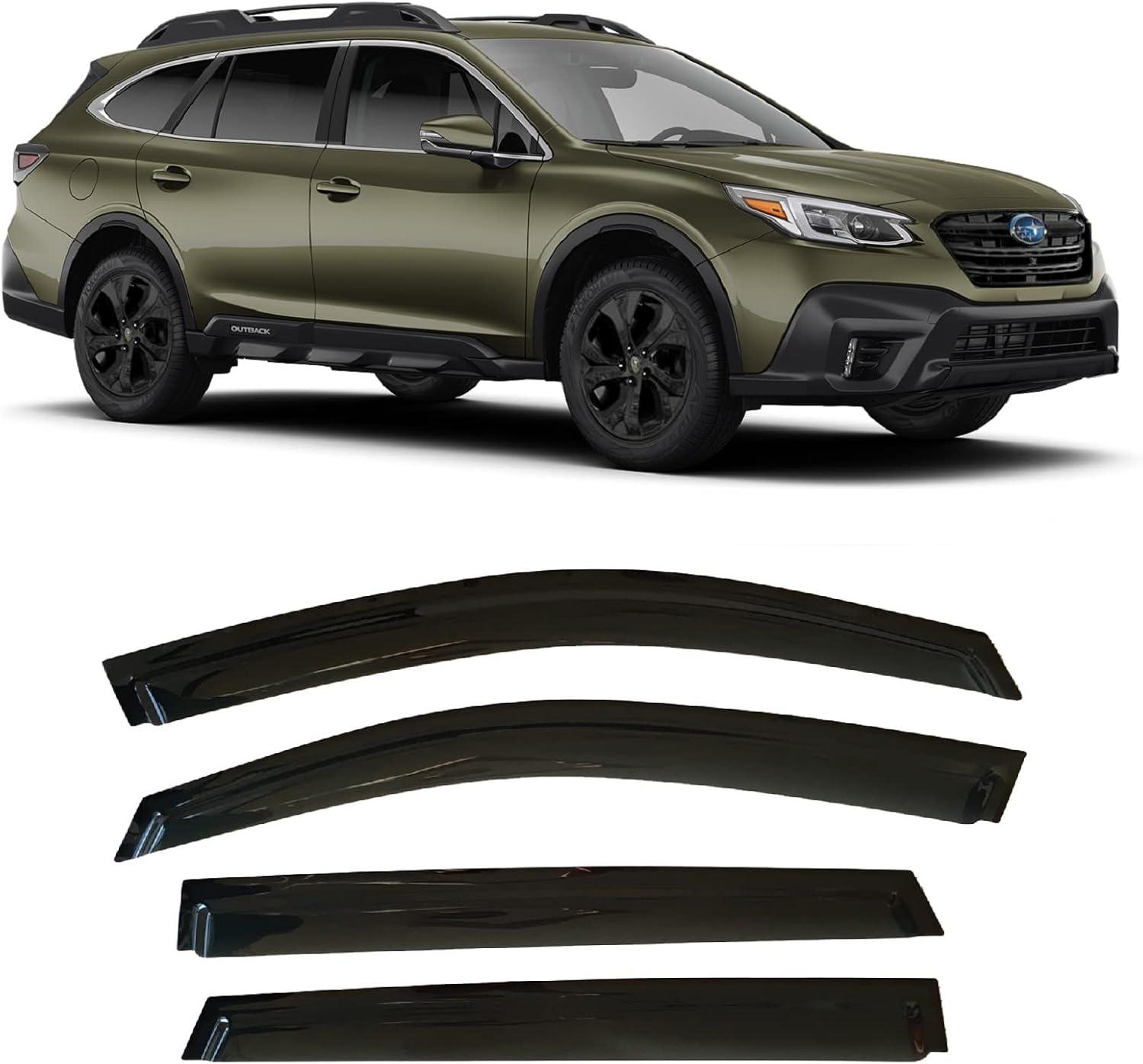 Subaru Outback 2020-2025 Rain Guard Showdown: Tested Dark Tinted Elongated Protectors... Match vs. 2021-2024 Style!