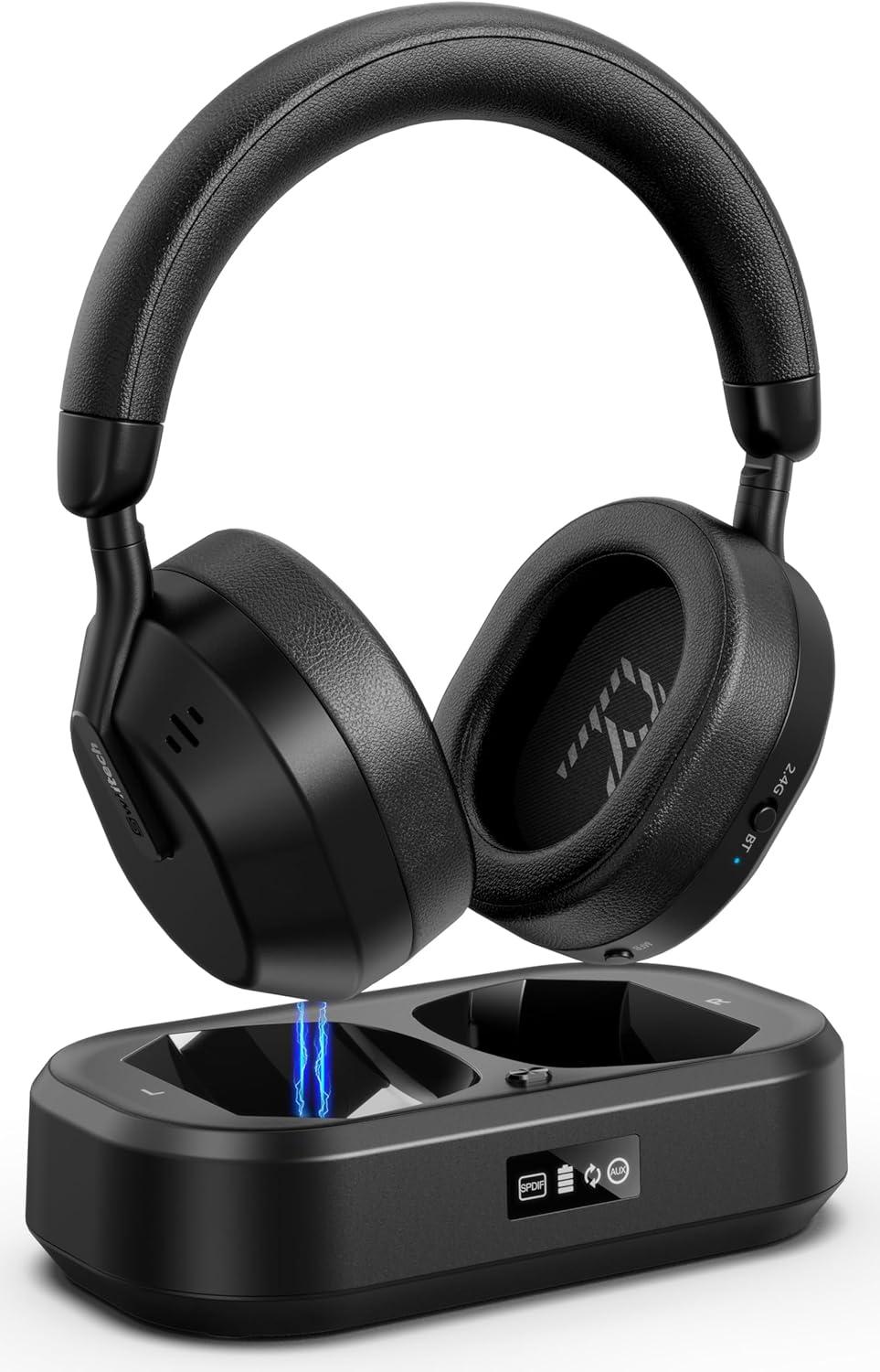 Surprising Headphones Tested: LED & No Lip-Sync Delay… Elderly Gift @ Trending Tech (Black)