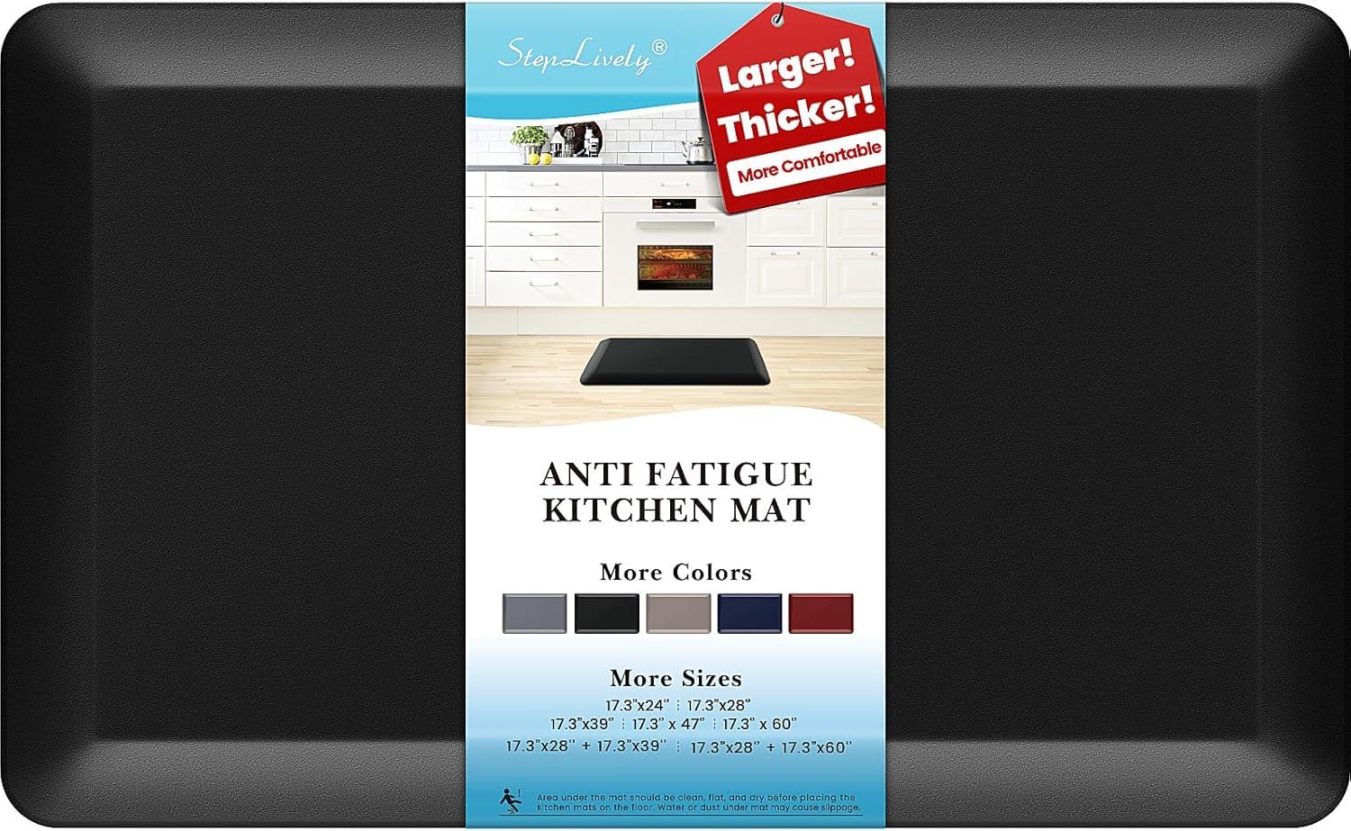 Cushioned Tested mats: Kitchen Office use versus easy-clean waterproof…ientôt!