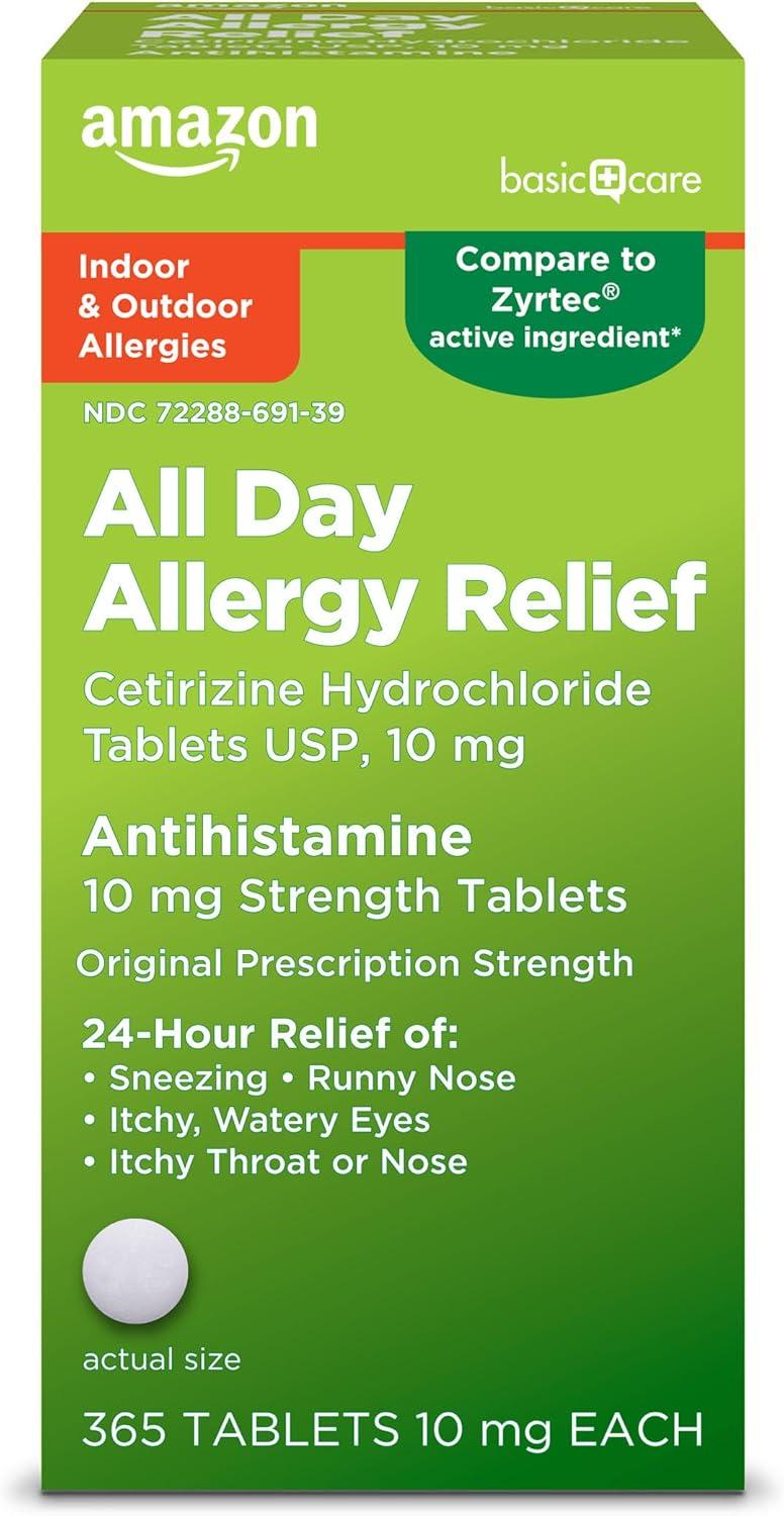 Tested Allergy Relief: Cetirizine vs. Basic Care Allergy... whimper-proof!