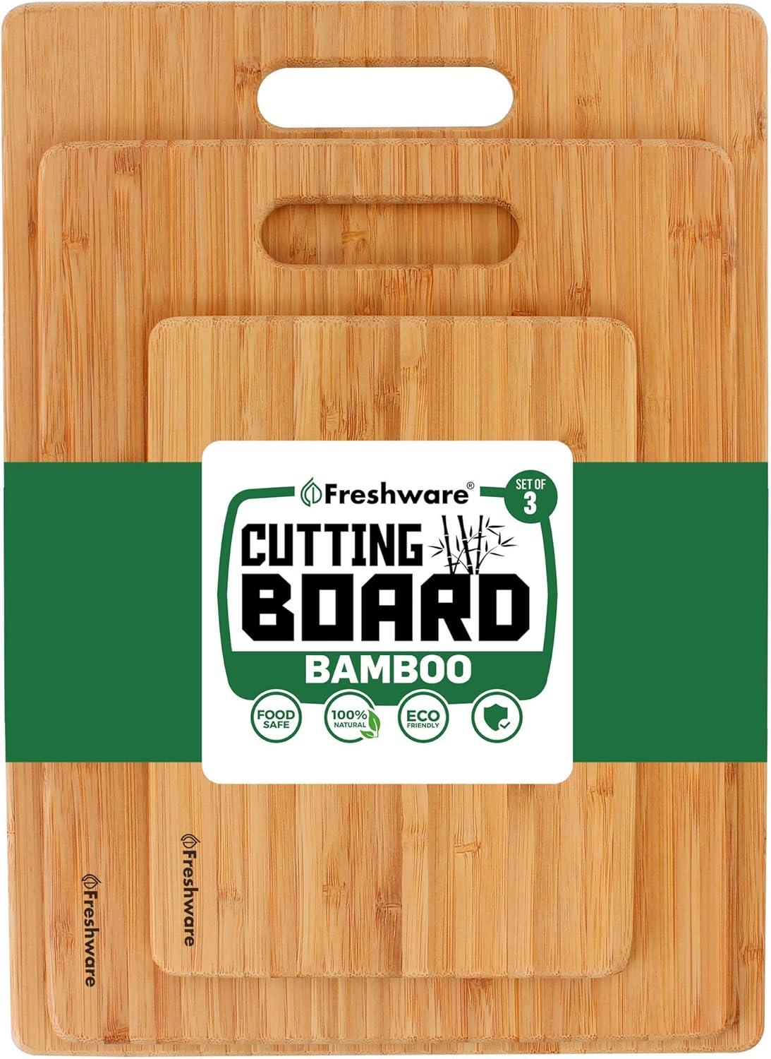 Royal Craft Bamboo: A tested Versatile Cutting Board Set... Perfect for Every Kitchen