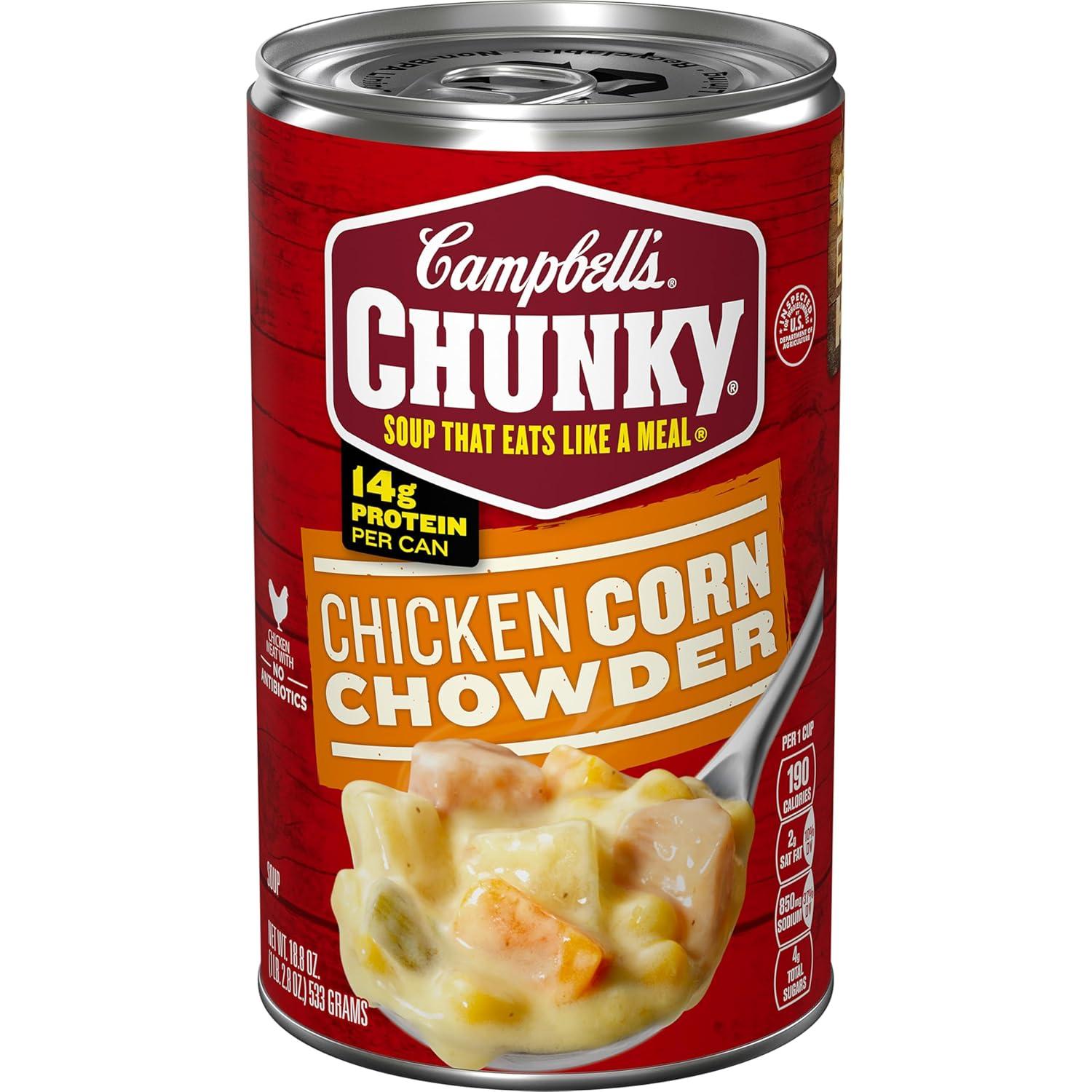 Chunky Chicken Corn Chowder Versus Surprising Benefits... By Campbell's In Winter!