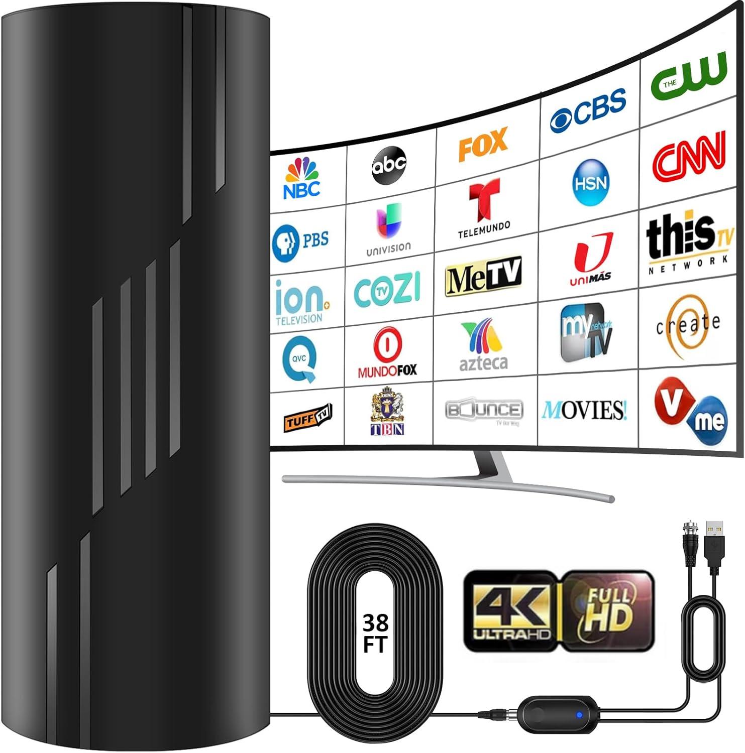 Comparing 2200+ Mile Range TV Antenna, Tested for 4K/8K Signal Boost