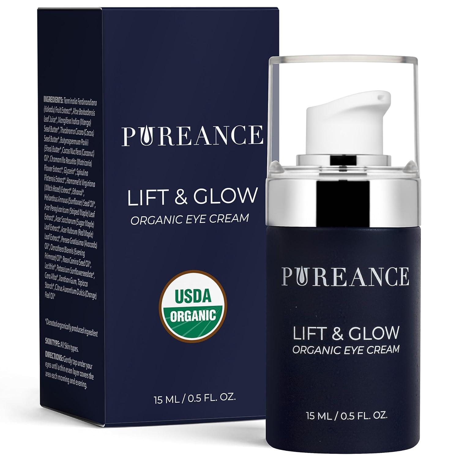 Pureance Eye Cream Showdown: Organic kakadu plum vs. menopausal dark circles... tested!