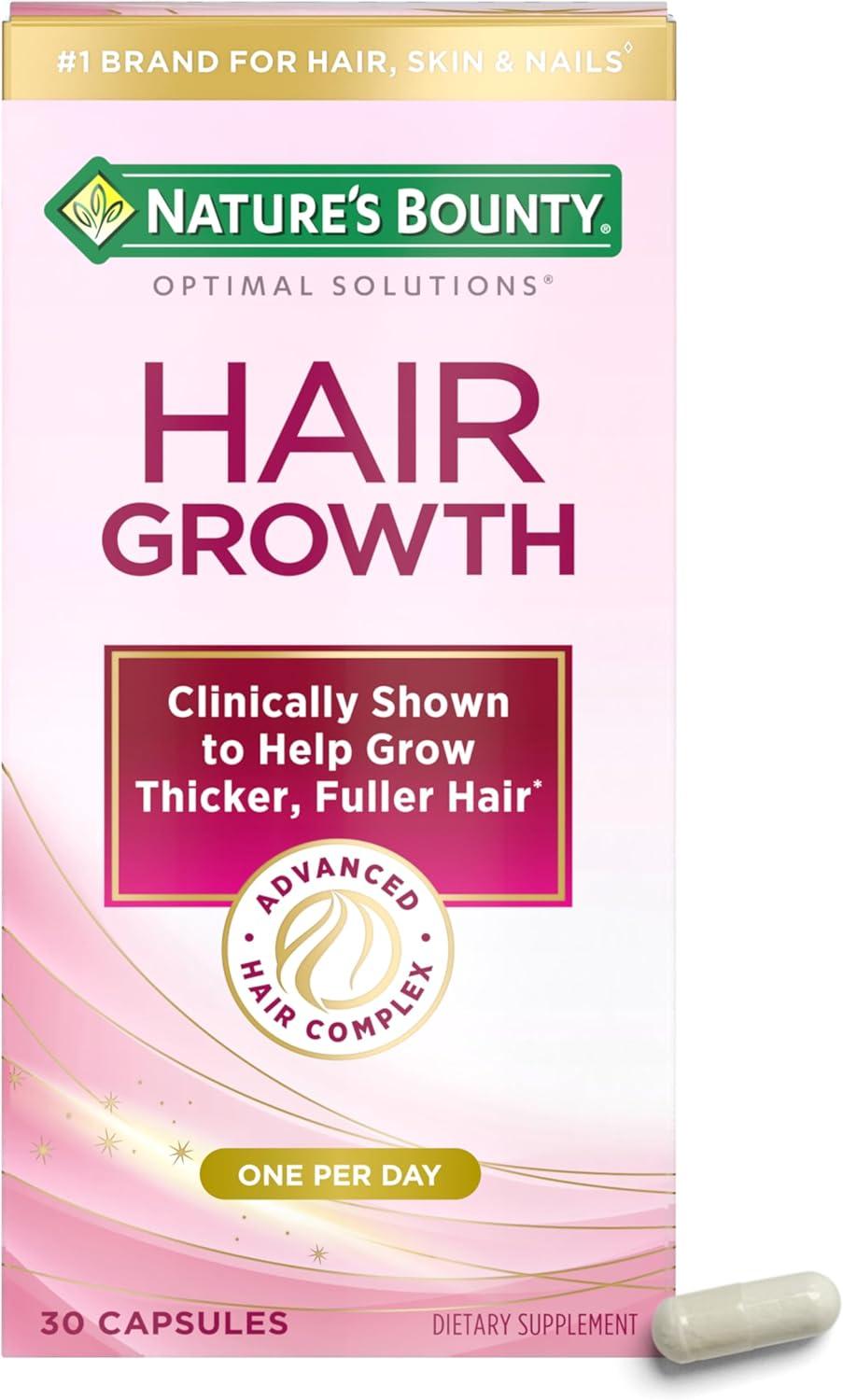 Nature's Bounty vs. Optimal Formula: Hair Growth Vitamins tested at 40 chars
