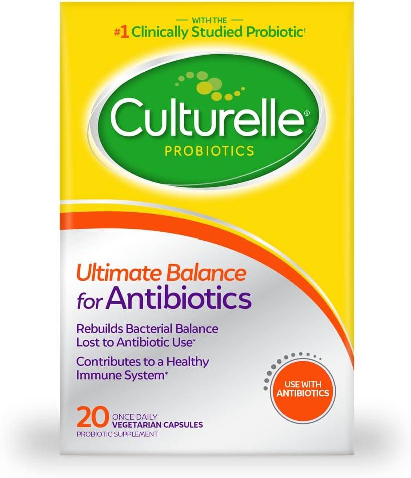Antibiotics vs probiotics: Surprising test... Ultimate Balance probiotics help immune system + 20 count capsules