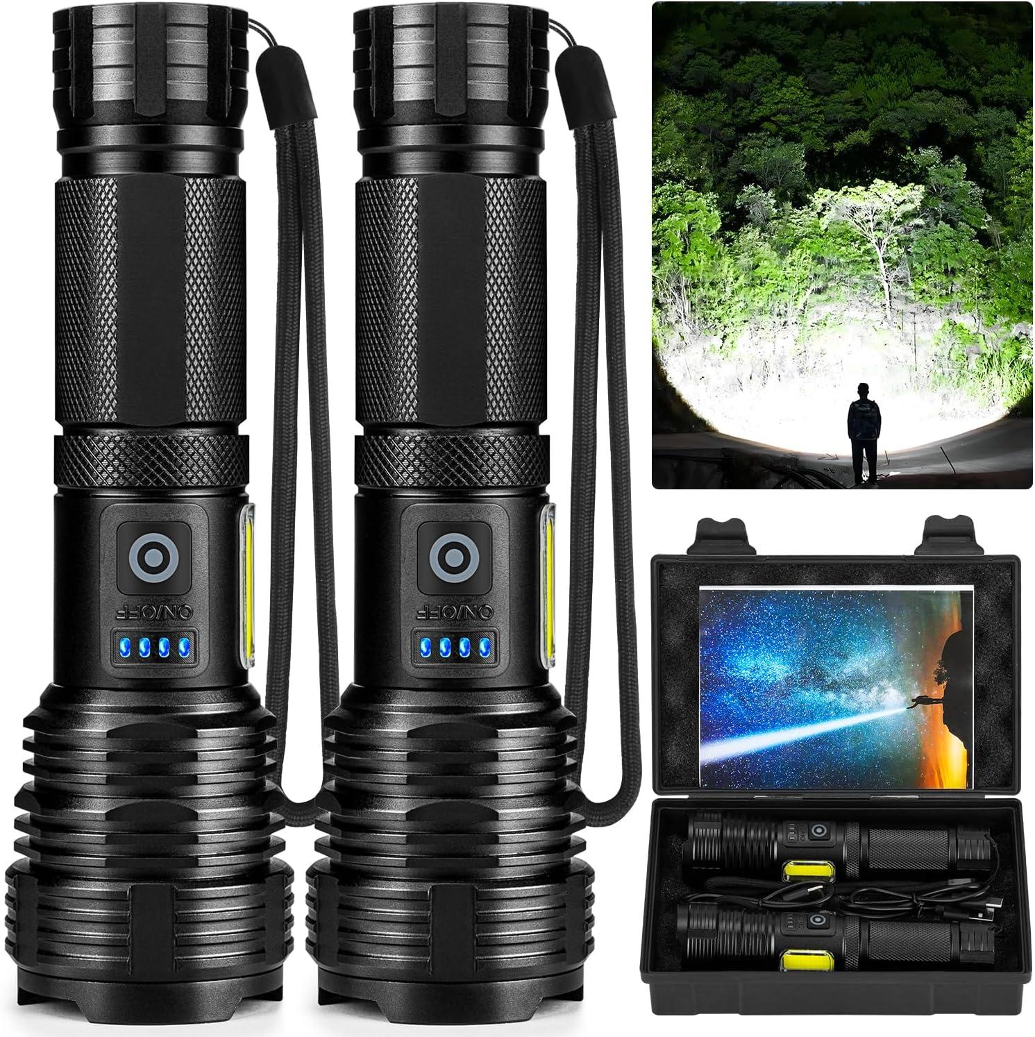 2-Pack Flashlights Tested: 990,000 Lumens vs. IPX7 Home/Camping Use Case