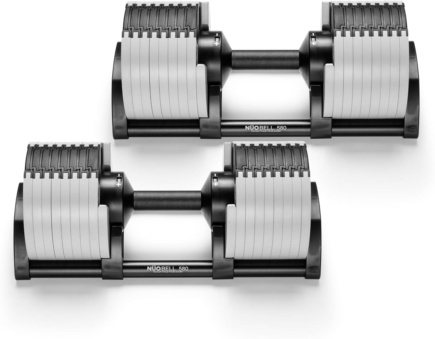 NÜOBELL twist dumbbells: tested for home... Versus rivals, surprising durability, 5-80LB sets. Streamlined strength