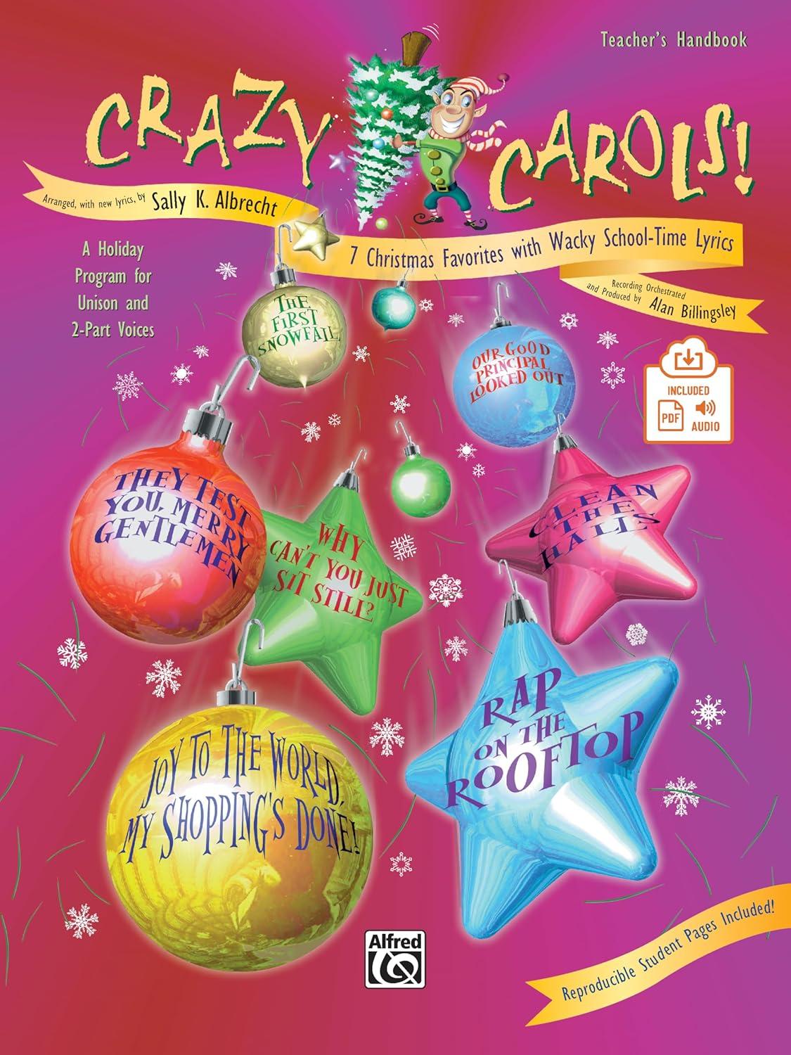 School-Time Carol Fun vs Classic:CD Lyrics Tested Book Holiday Twist